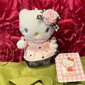 Hello Kitty Plush in Pink Polka Dot Dress